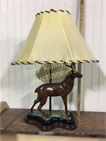 Beautiful Metal stag base lamp