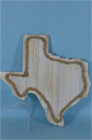 Texas Wooden Sign w/ Rope Outline