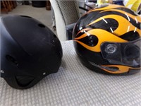 H-D and Bike helmet