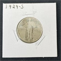 1929-S Standing Liberty Silver Quarter 25c