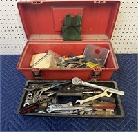 TOOL BOX WITH TOOLS CRAFTSMAN AND MORE