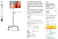 B3253  Viozon Mobile Desk Floor Stand - 34"-48.6".