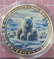 Polar bear challenge coin