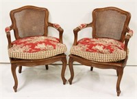 Vintage French Arm Chairs with Snail Feet