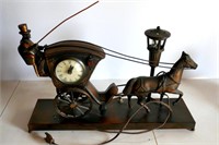 Vintage Clock/Lamp 16"Lx11"T