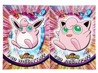 2 Lot 1999 Topps Pokemon TV Animation Jigglypuff,