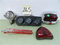 (5) Misc. Old Car Taillights, Lumen Pressure -