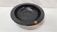 1930S BLACK AMETHYEST FOOTED BOWL
