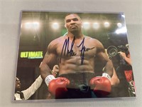 Signed Mike Tyson certificate of authenticity