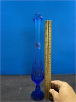 Blue bud vase