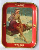 Original 1942 Coca Cola Coke Metal Serving Tray