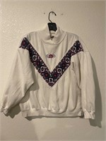 Vintage Floral White Crewneck Sweatshirt