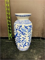 Porcelain Cobalt Blue & White vase