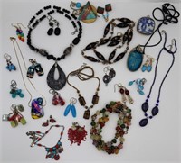 Assorted Art Glass Costume Jewelry