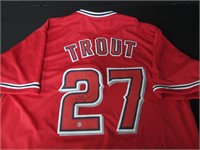 ANGELS MIKE TROUT SIGNED JERSEY COA