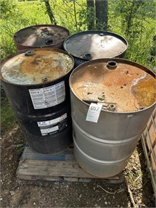 Pallet of 55 Gallon Drums