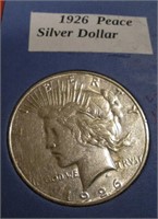 1926*S- US Silver Peace Dollar