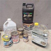 Part Pails of Paint, Alcohol, Shampoo