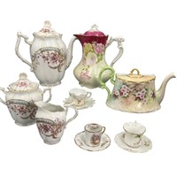 Porcelain Tea Sets + Limoges, Marx & Gutherz