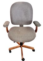 Beige Tweed Office Chair