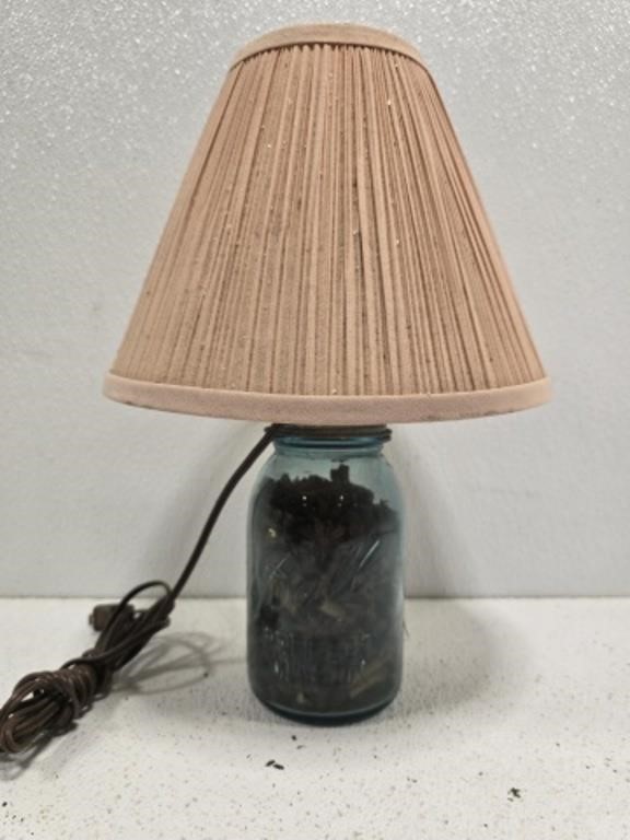 Vintage Ball Mason jar lamp
