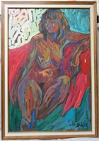Ingrid Seyffer, oil on canvas, 36 x 24"