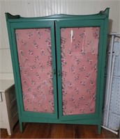 Vintage Green Wooden Cabinet