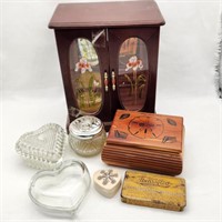 Jewelry & Heart Trinket Boxes Etc