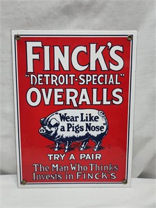Finck's Advertising Sign