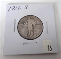 1926-S Standing Liberty 25 Cent Coin