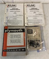 Plymouth Service and KLM body manuals