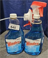 (2) 32 fl oz Bottles Windex Glass & More Cleaner