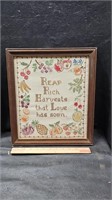 Embroidered Reap Rich Harvest