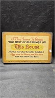 14' x 9' Wood Sign, Blessing for the White House