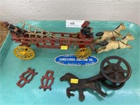 Bell Toy with Cast Metal Carriage