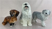 Porcelain Dog Statues
