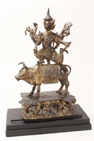 Good Gilt Bronze Ayutthaya Style Figure Group,
