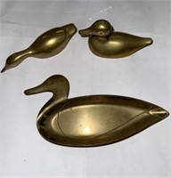 3-BRASS DUCKS