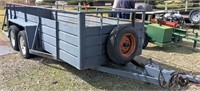 Metal Sided Tandem Axel Utility Trailer