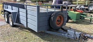 Metal Sided Tandem Axel Utility Trailer