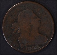 1806 HALF CENT, VG