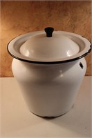 Enamel Pot with Lid