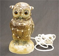 Antique Victorian owl night light