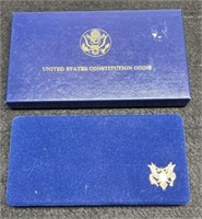 1987 2 Coin Constitution Proof Set w/