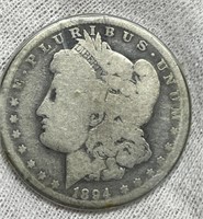 1894-O Morgan Silver Dollar G