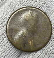 Strange Lincoln Profile Cent Size Coin,