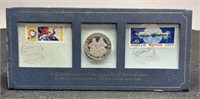Sterling Silver Proof Coin 1975 Apollo Mission w/