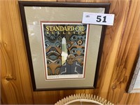 STANDARD OIL BULLETIN FRAMED PRINT