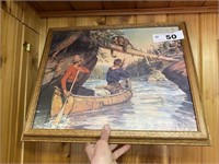 PHILIP GOODWIN FRAMED CANOE PRINT