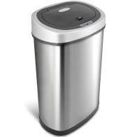 13 GALLON STAINLESS STEEL TOUCHLESS TRASH CAN +P